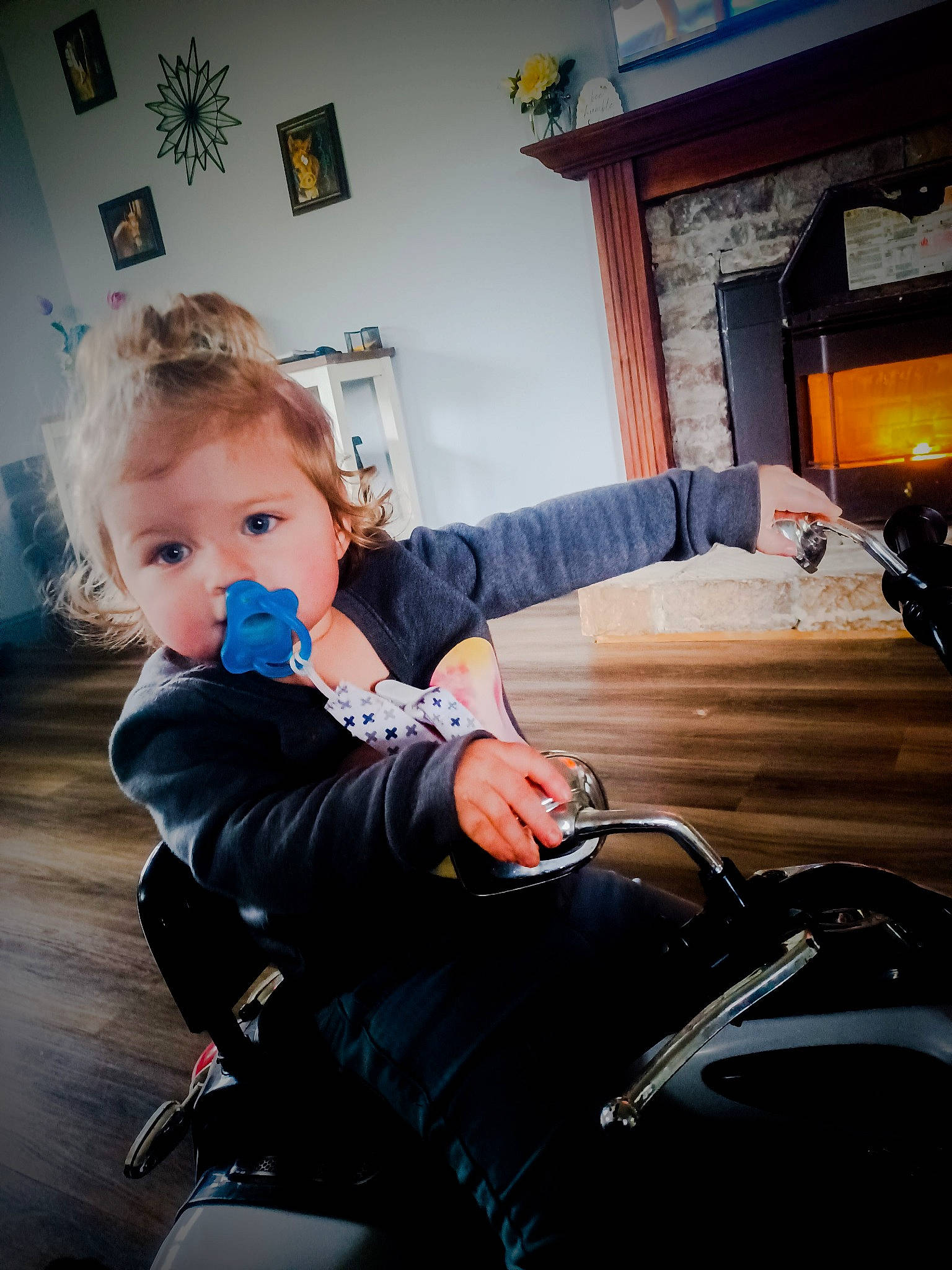Mia Galloway joined the competition — help win amazing prizes! automotive_design, baby, baby_products, baby_toddler_clothing, chair, child, comfort, curtain, flash_photography, fun, happy, human_leg, lap, leisure, luxury_vehicle, person, picture_frame, room, sitting, television