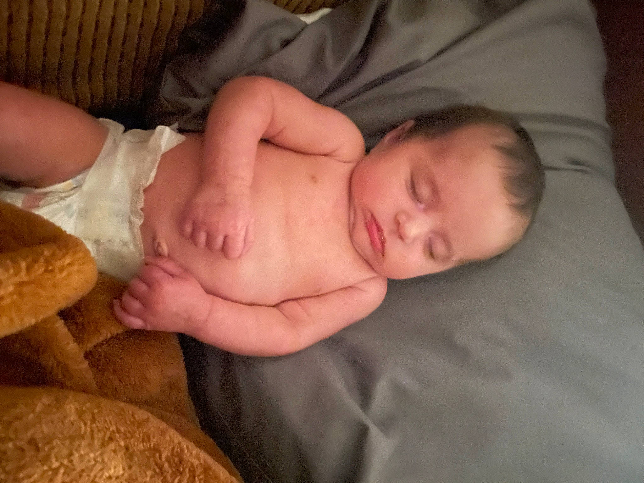 Kylee joined the competition — help win amazing prizes! abdomen, baby, baby_sleeping, baby_toddler_clothing, bedtime, cheek, child, comfort, finger, flesh, hand, linens, mouth, nap, person, room, sitting, skin, sleep, thumb