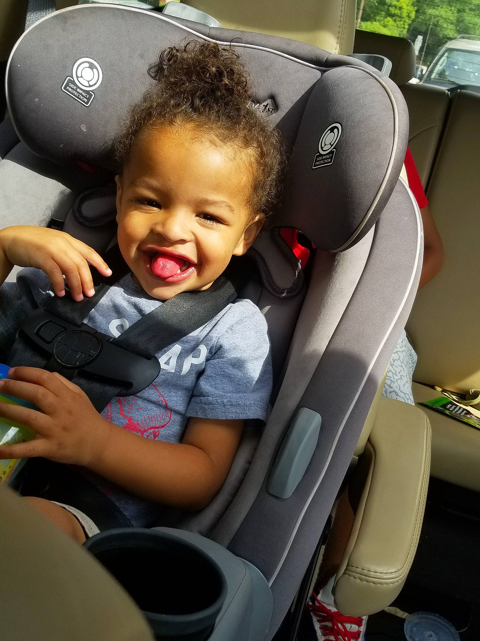 Drayden is registered to the contest to win money with this photo: auto_part, baby, baby_carriage, baby_in_car_seat, baby_products, car_seat, car_seat_cover, child, family_car, head_restraint, joy, person, product, seat_belt, toddler