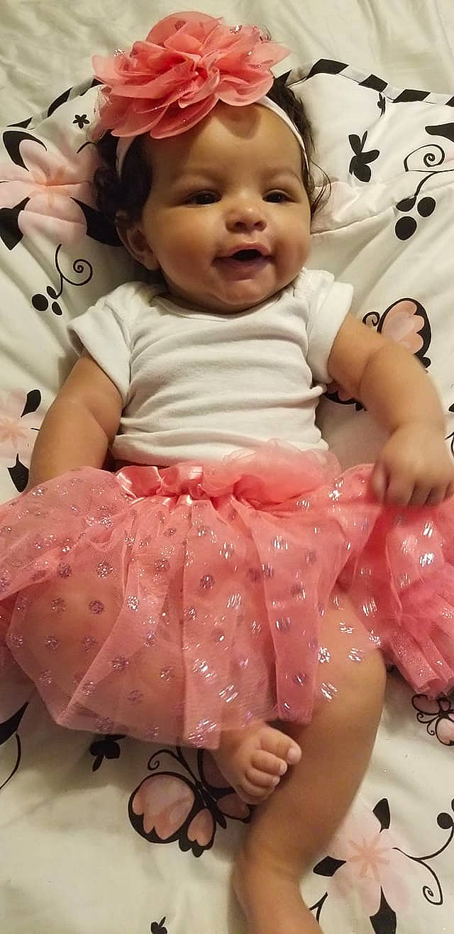 Brayleigh joined the competition — help win amazing prizes! abdomen, cheek, child, girl, hair_accessory, head, headgear, infant, leg, person, pink, product, skin, textile, toddler