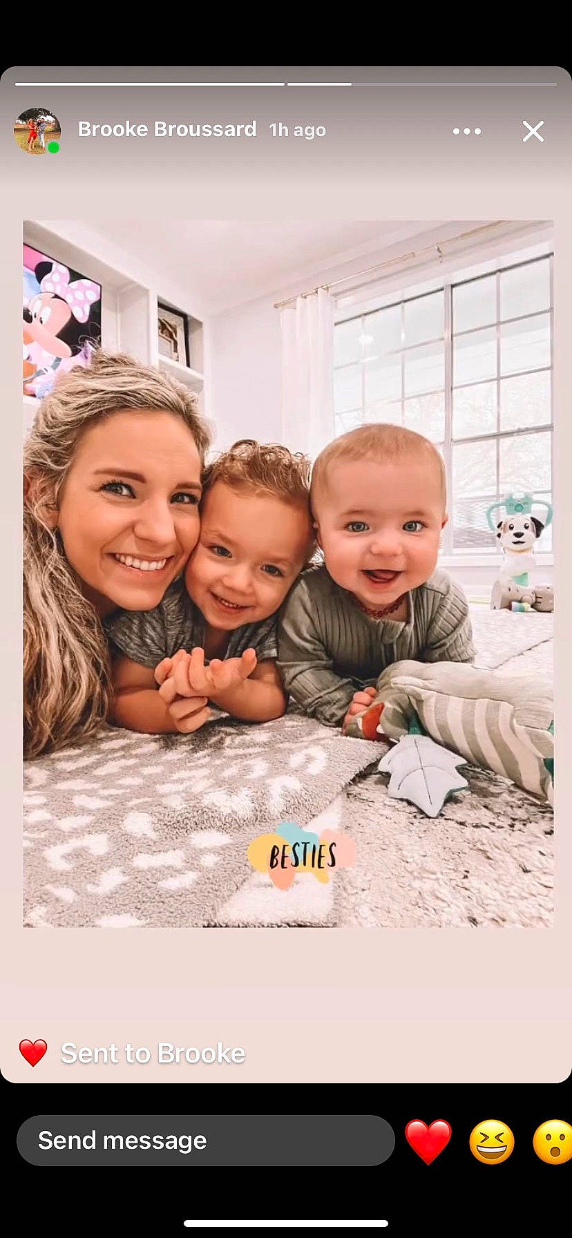 Brave is registered to the contest to win money with this photo: art, baby, baby_toddler_clothing, child, event, face, facial_expression, flooring, font, fun, happy, joy, person, photo_caption, picture_frame, portrait_photography, room, smile, stock_photography, t_shirt