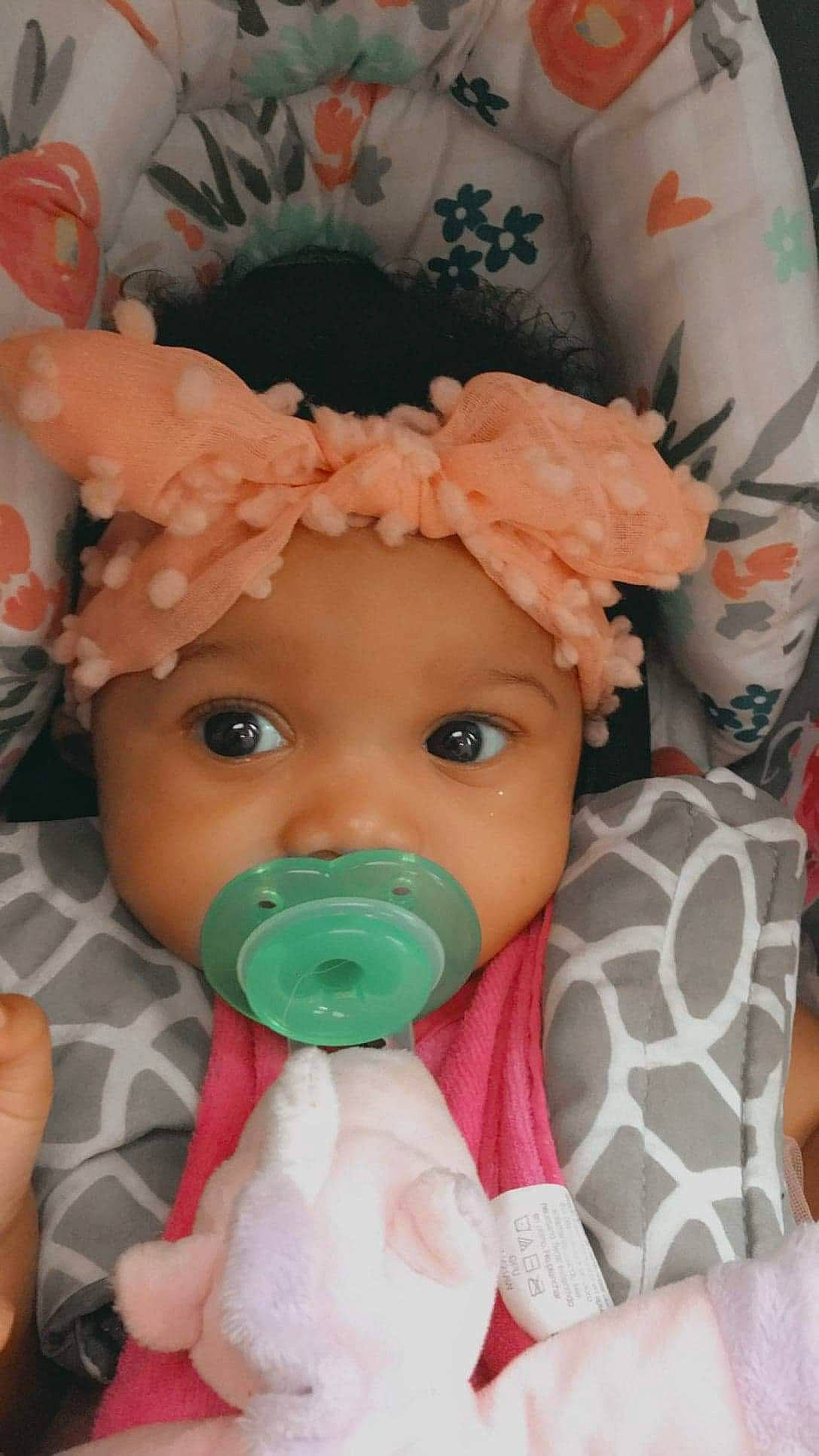 Eliana M Jackson joined the competition — help win amazing prizes! baby, baby_products, baby_safety, baby_toddler_clothing, baby_toys, cheek, child, eye, fictional_character, fun, headwear, nose, person, pink, plastic, plush, product, room, skin, stuffed_toy