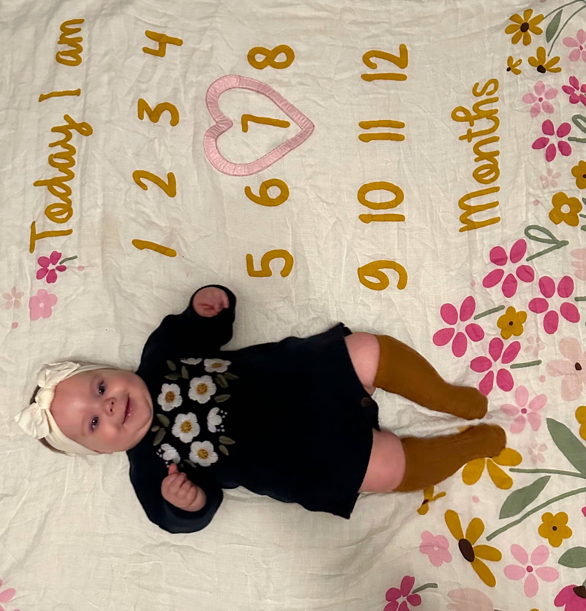 Adalynn joined the competition — help win amazing prizes! baby_toddler_clothing, beauty, bed_sheet, bedding, child, comfort, design, font, happy, headwear, joy, linens, magenta, pattern, peach, person, product, room, sleeve, textile
