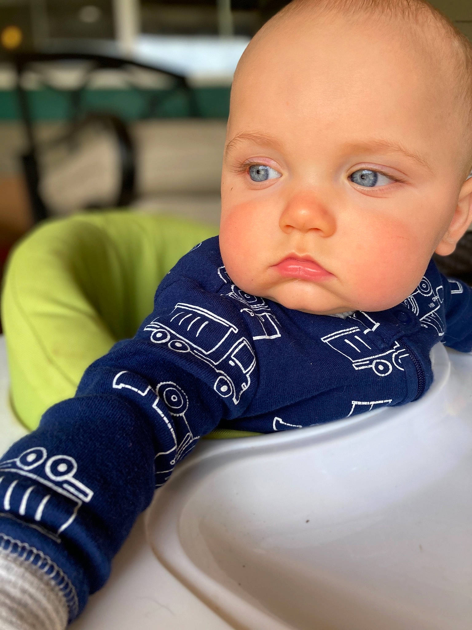 Caine is registered to the contest to win money with this photo: arm, baby, baby_products, blue, cheek, child, chin, cool, eye, face, forehead, head, lip, mouth, neck, nose, person, photography, product, skin