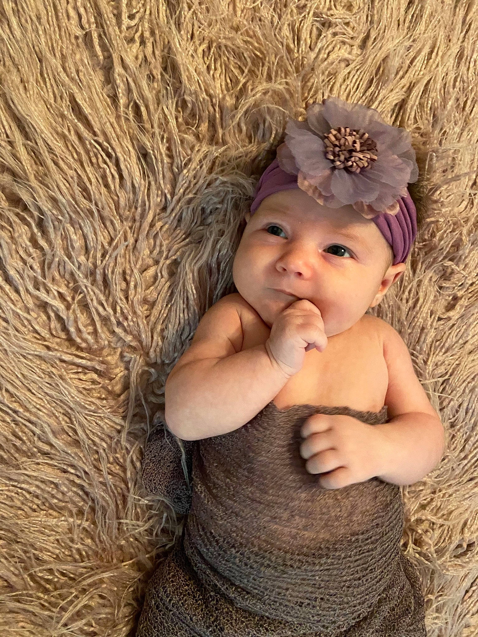 Adelyn joined the competition — help win amazing prizes! baby, baby_toddler_clothing, cap, child, chin, costume_hat, eye, face, flash_photography, grass, happy, hat, head, headband, headpiece, headwear, people_in_nature, person, plant, skin