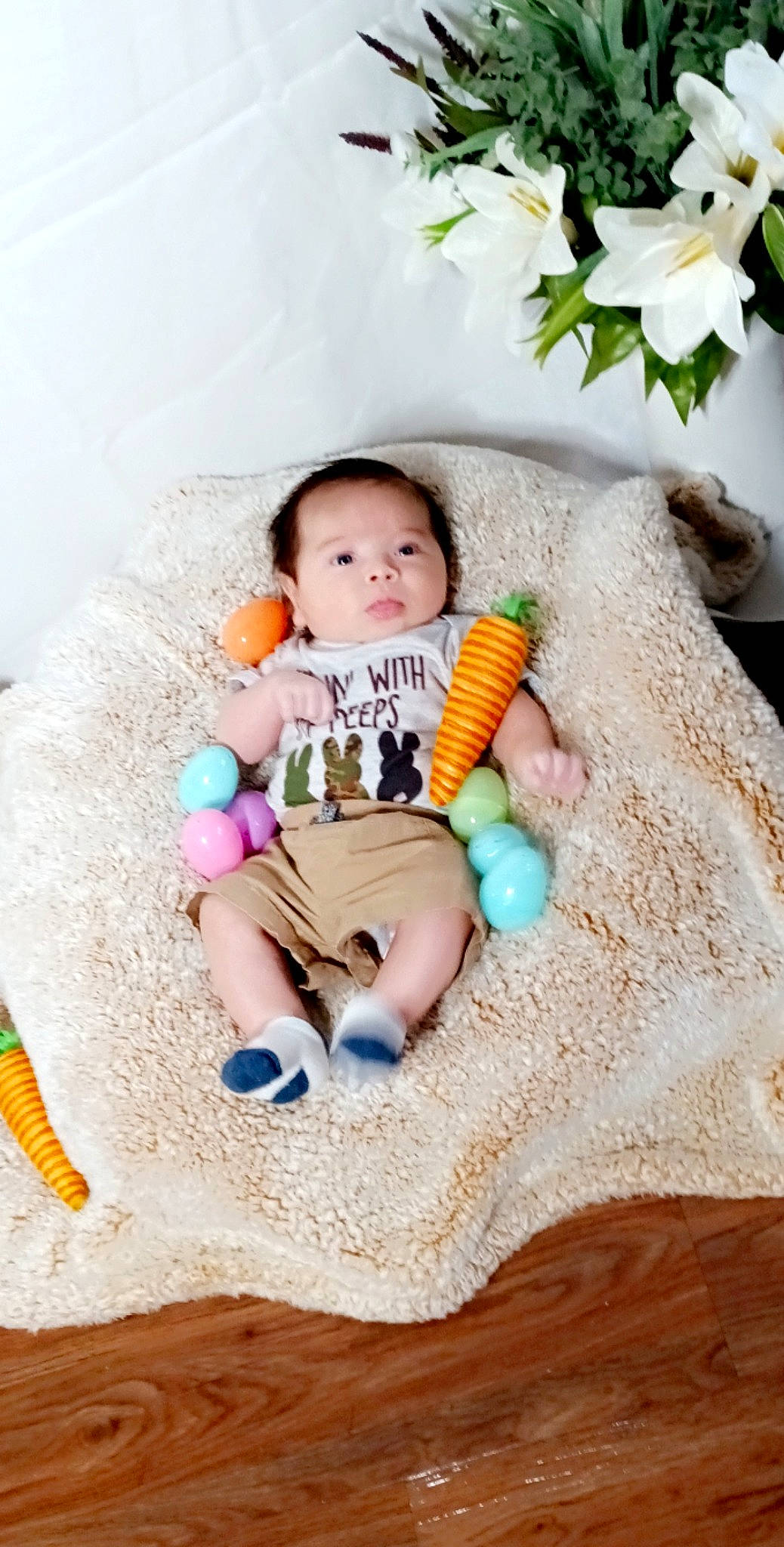 Ayven is registered to the contest to win money with this photo: baby, baby_products, baby_sleeping, baby_toddler_clothing, child, comfort, finger, fur, hand, happy, leisure, linens, orange, person, sitting, skin, stuffed_toy, t_shirt, textile, toddler
