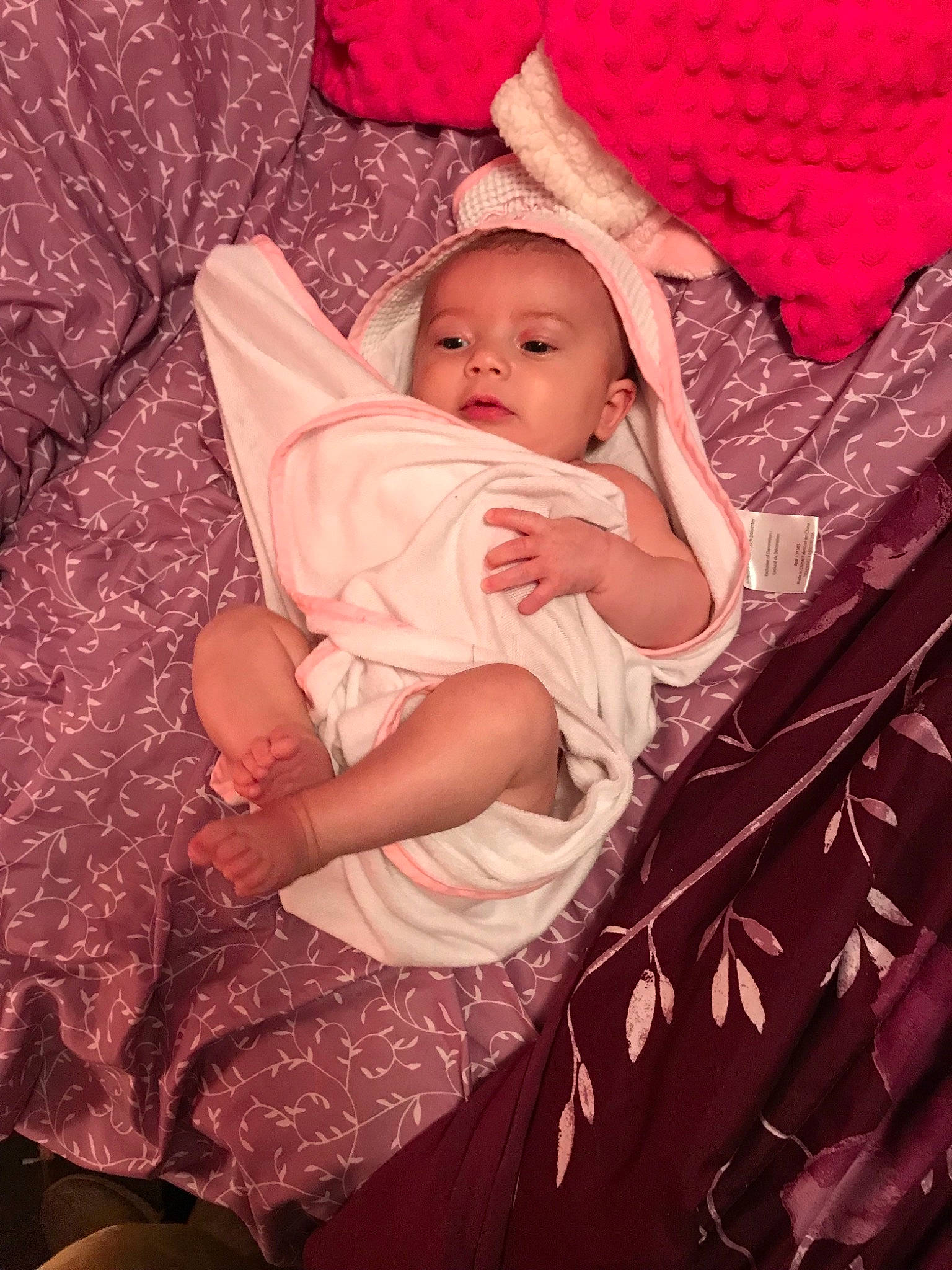 Avalie is registered to the contest to win money with this photo: baby, baby_products, child, happy, person, photography, pink, product, red, skin, smile, textile, toddler