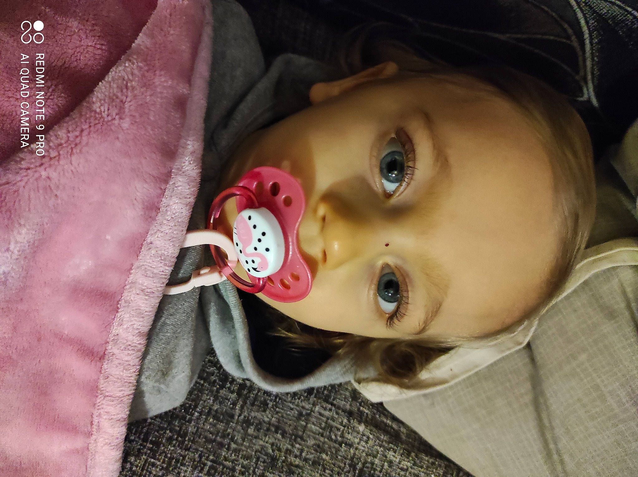 Ivana participe au concours pour gagner de l'argent avec cette photo : baby, baby_toddler_clothing, cheek, child, close_up, cool, doll, eye, eyebrow, eyelash, flash_photography, fun, headgear, iris, lip, mouth, nose, outerwear, person, skin