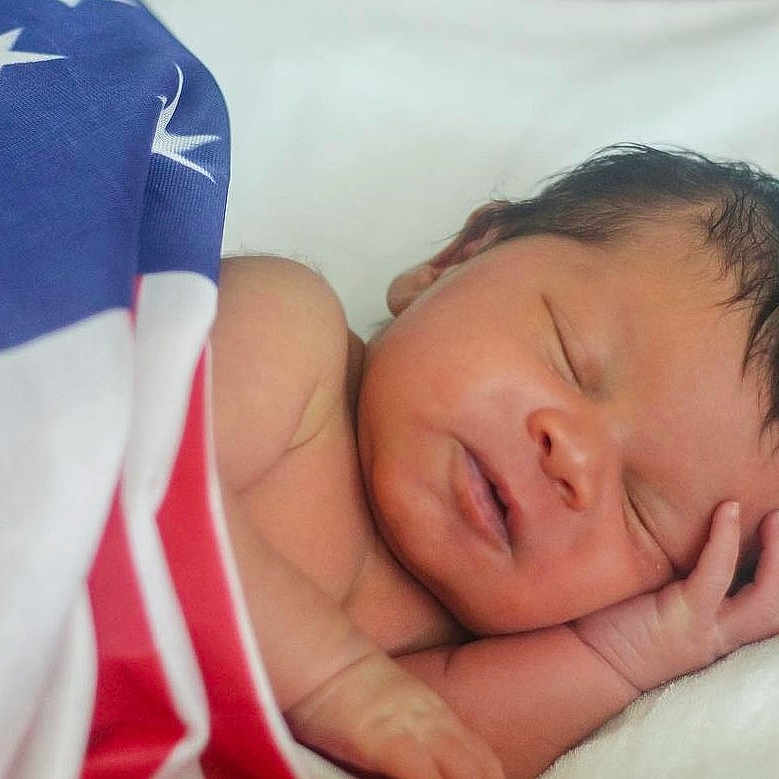 Taevahcea joined the competition — help win amazing prizes! americanflag, baby, face, flag, funeral, head, newborn, person, photography, portrait, sleeping