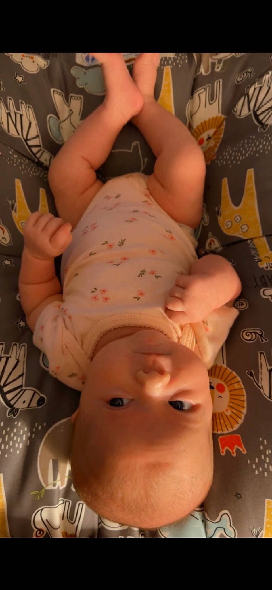 Karma is registered to the contest to win money with this photo: abdomen, art, baby, cheek, chest, child, fun, happy, head, human_leg, knee, mouth, neck, person, pink, sculpture, skin, stomach, thigh, toddler