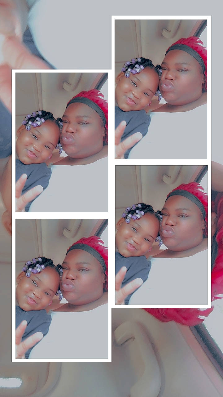 Jessiah is registered to the contest to win money with this photo: black, blue, cheek, chin, ear, eyebrow, face, facial_expression, forehead, hairstyle, happy, headwear, human, interaction, joy, lip, mouth, muscle, neck, nose