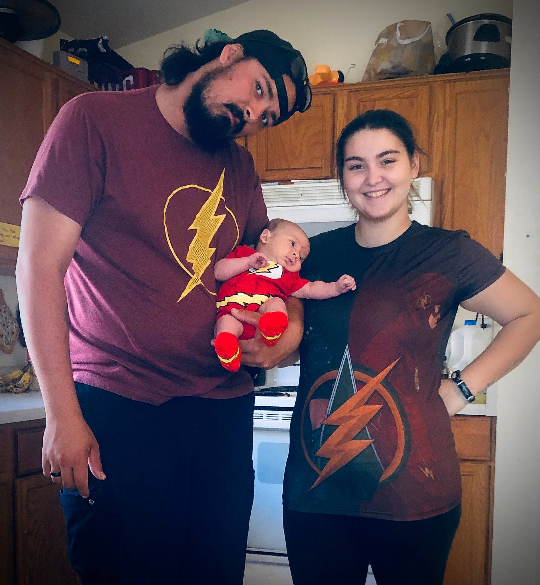 Jordan joined the competition — help win amazing prizes! baby, baseball_cap, beard, cap, event, facial_expression, fun, happy, headwear, joint, joy, muscle, person, recreation, shorts, shoulder, sleeve, smile, social_group, standing