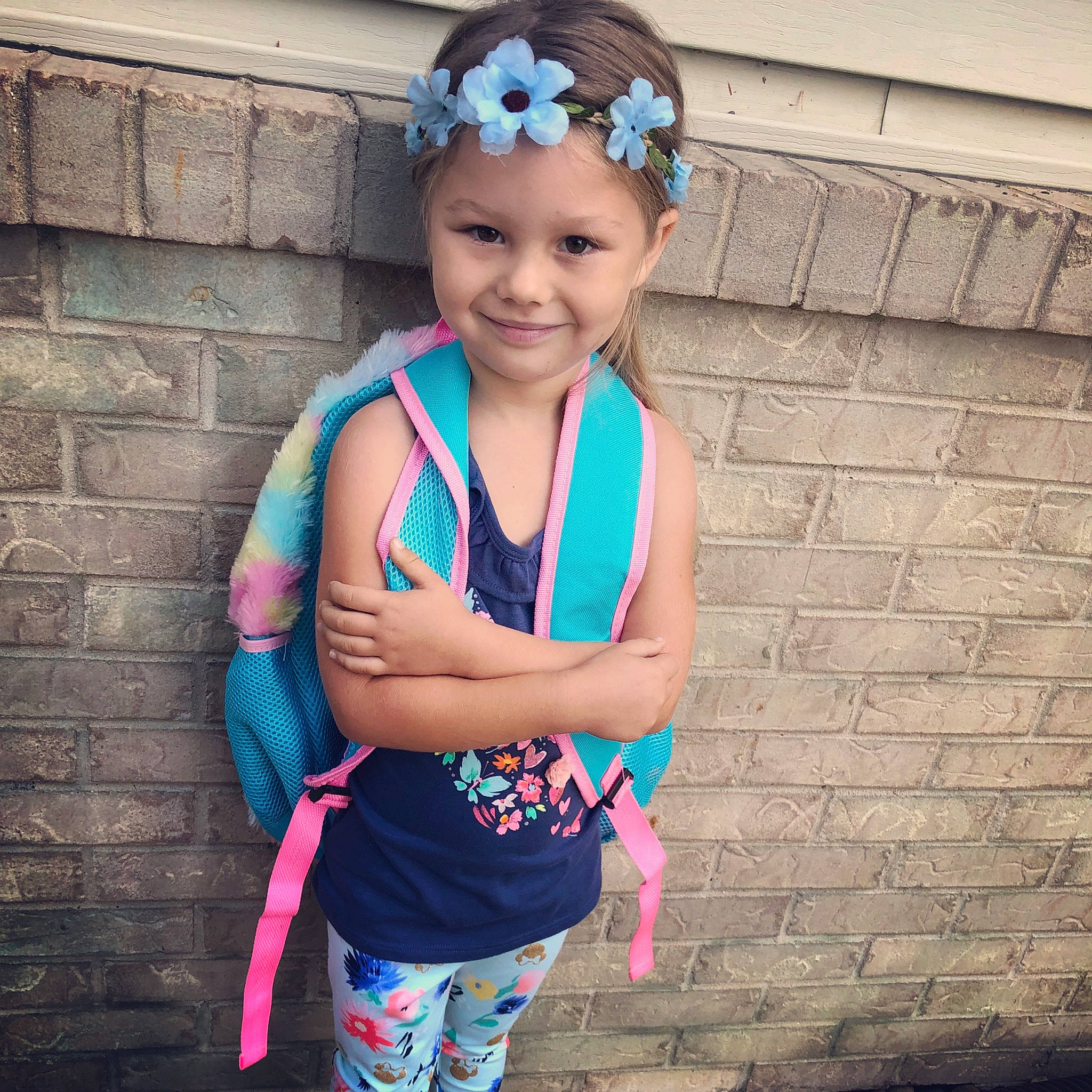 Josie joined the competition — help win amazing prizes! baby_toddler_clothing, blue, child, clothing, cool, design, electric_blue, fashion_accessory, hair_accessory, happy, headband, headgear, headwear, joy, outerwear, pattern, person, pink, smile, summer