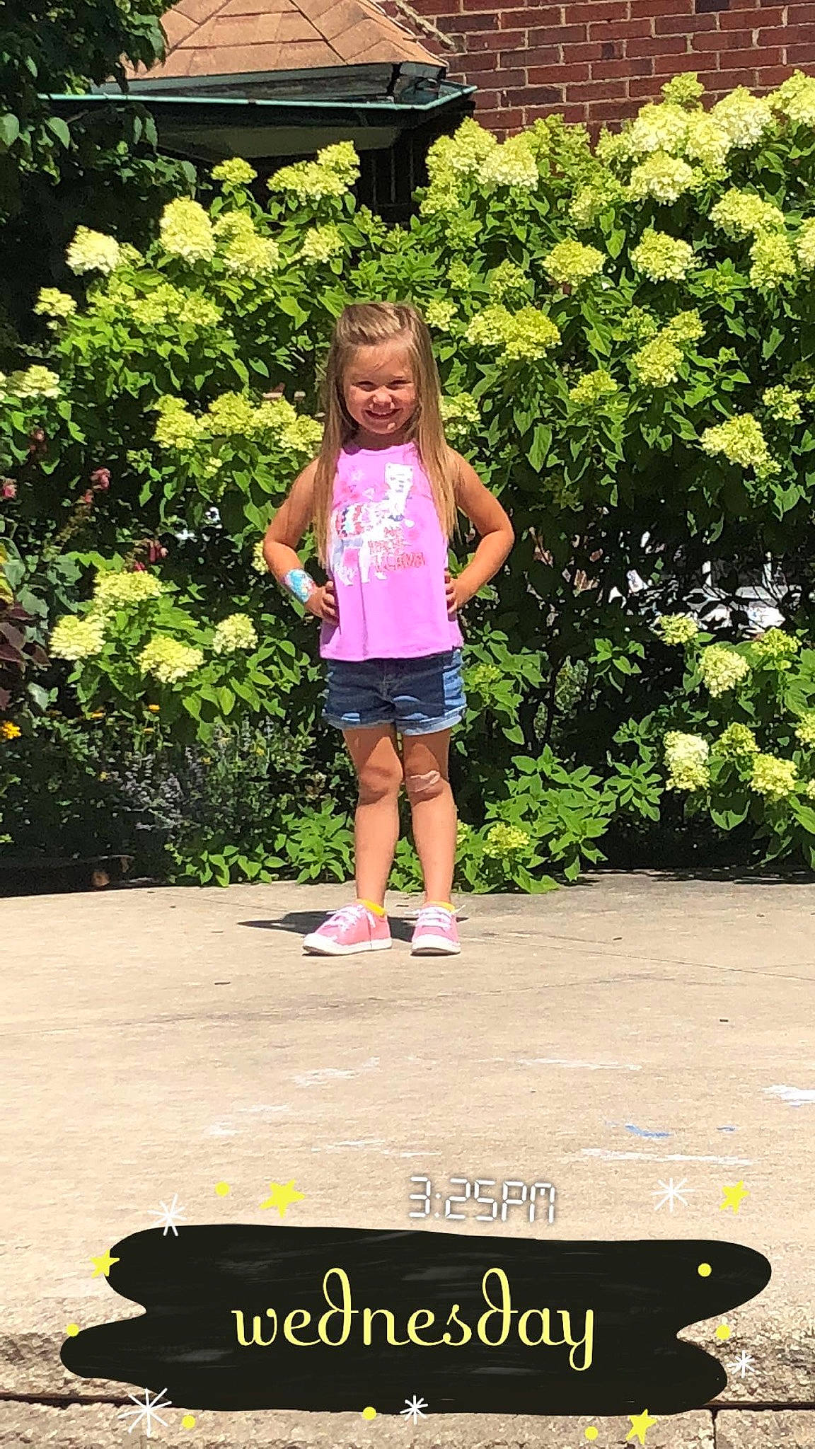 Josie is registered to the contest to win money with this photo: child, fun, garden, joint, joy, leisure, person, photo_caption, photography, pink, plant, play, recreation, summer, toddler, tree, vacation, walking