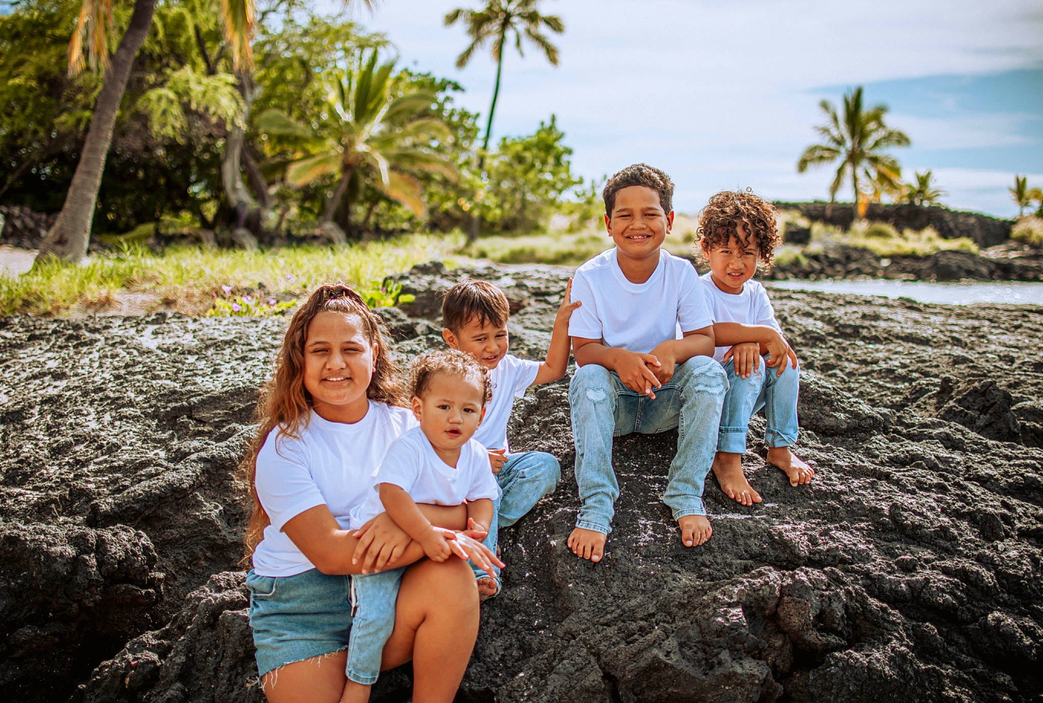 Kalehua joined the competition — help win amazing prizes! arecales, botany, face, facial_expression, flash_photography, grass, happy, interaction, joy, leaf, leisure, natural_environment, people_in_nature, person, plant, shorts, sky, smile, sunlight, travel