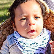 Mateo joined the competition — help win amazing prizes! baby, basket, bodypart, clothing, coat, face, finger, furniture, grass, hand, happy, head, jacket, mouth, newborn, person, photography, plant, portrait, smile