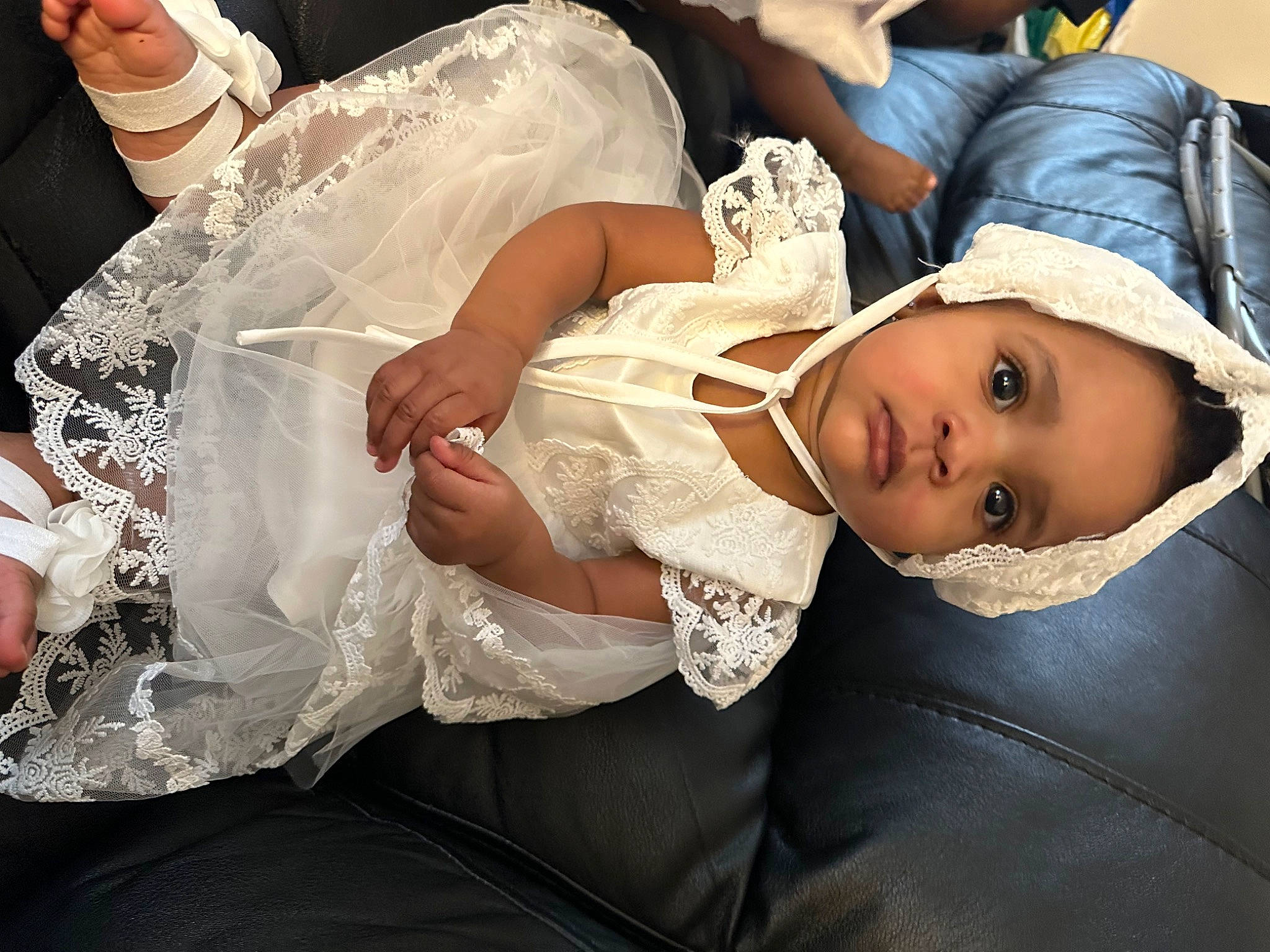 Remi joined the competition — help win amazing prizes! baby, baby_toddler_clothing, bridal_accessory, bridal_clothing, bridal_veil, bride, comfort, dress, embellishment, event, flash_photography, fun, gesture, gown, happy, hat, person, toddler, veil, wedding_ceremony_supply