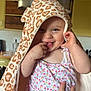 Ana participe au concours pour gagner de l'argent avec cette photo : baby, cabinet, child, counter, cute, face, finger, floral_outfit, hand, happy, holding, indoor, kitchen, leopard_print, person, playful, ring, smiling, towel, wood