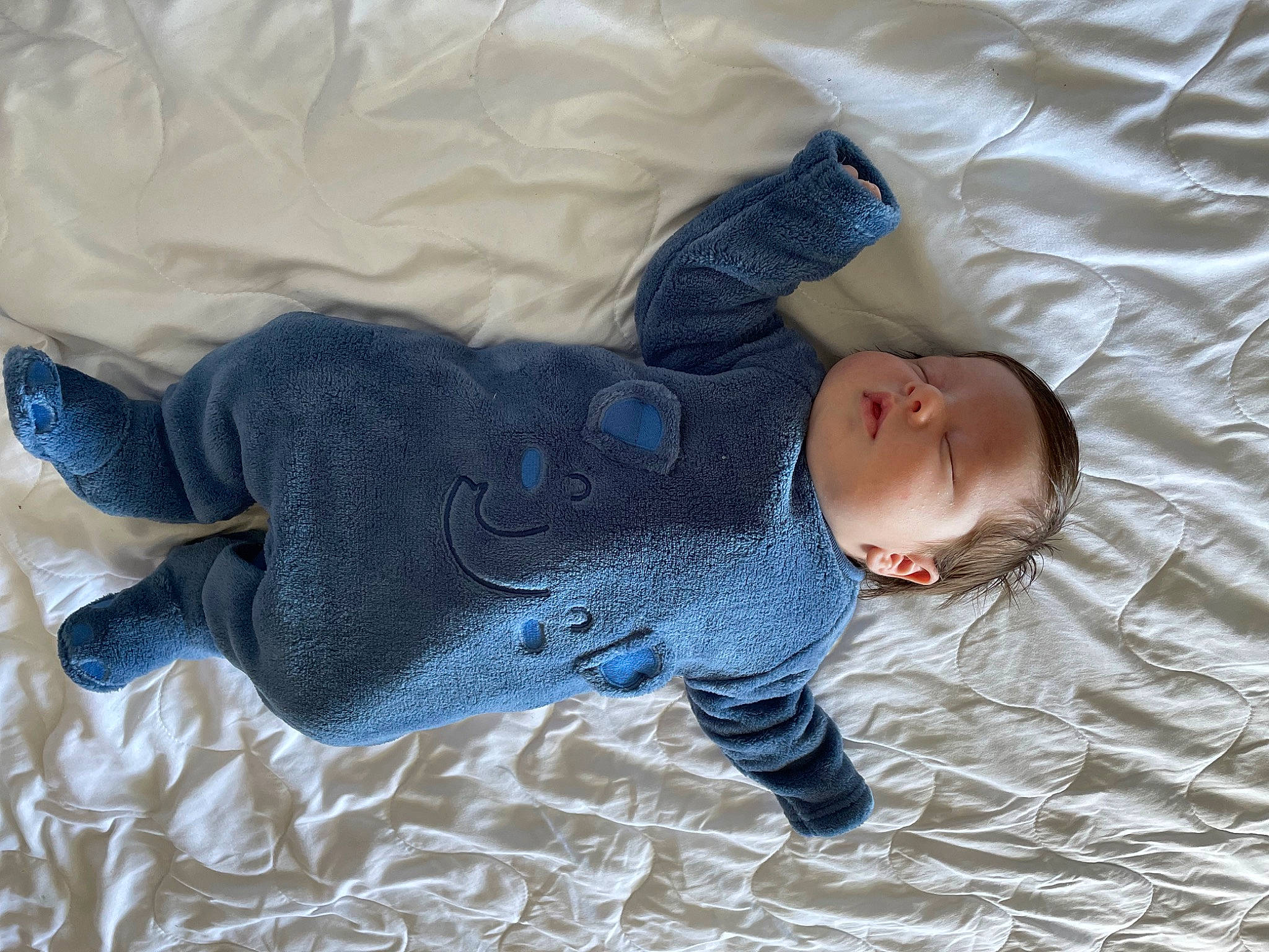 Filip is registered to the contest to win money with this photo: baby, baby_toddler_clothing, bedding, child, clothing, comfort, fun, fur, grey, head, linens, nap, outerwear, pattern, person, sleep, sleeve, sock, textile, toddler