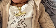 Chozyen joined the competition — help win amazing prizes! baby, child, smiling, hoodie, bear_ears, necklace, gold_chain, winnie_the_pooh, pants, blanket, pattern, bed, happy, cute, face, portrait, video_call, family, indoor, clothing