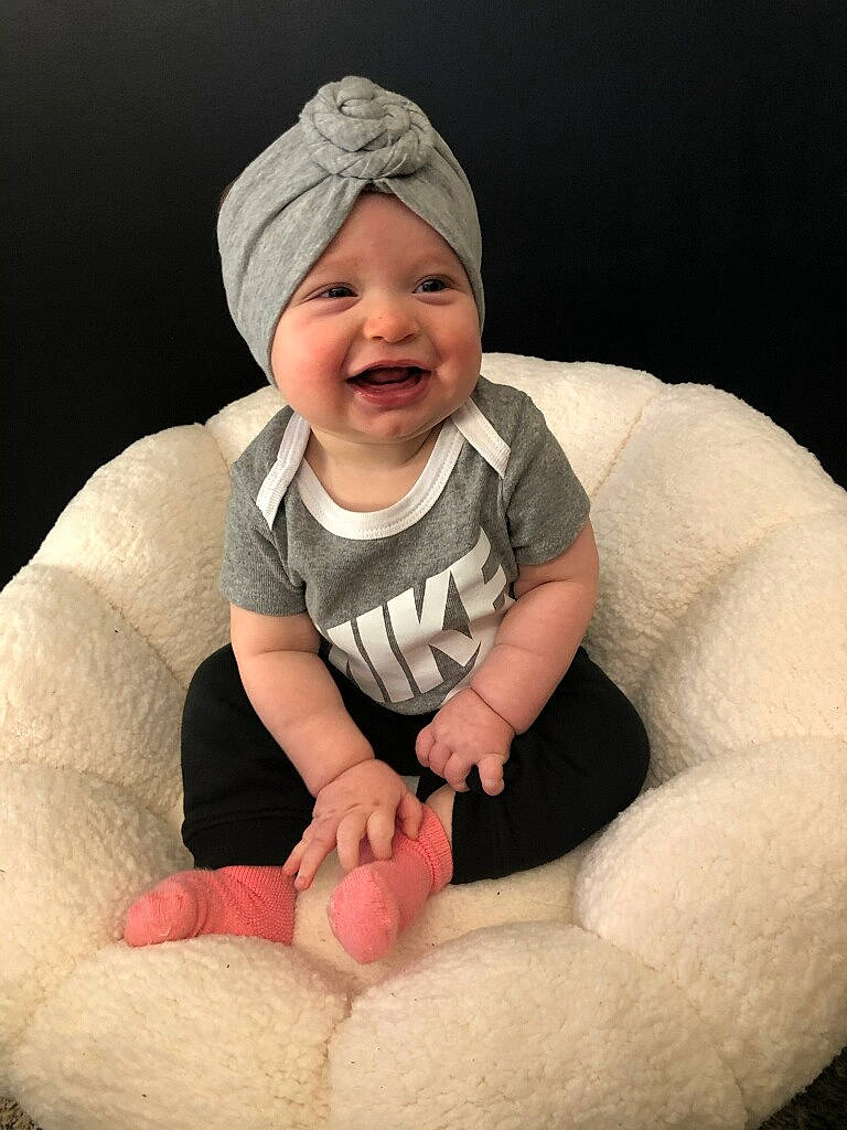 Opal joined the competition — help win amazing prizes! baby, baby_toddler_clothing, cheek, chin, comfort, eye, face, facial_expression, flash_photography, hand, happy, head, headwear, human_body, leg, lip, mouth, outerwear, person, skin