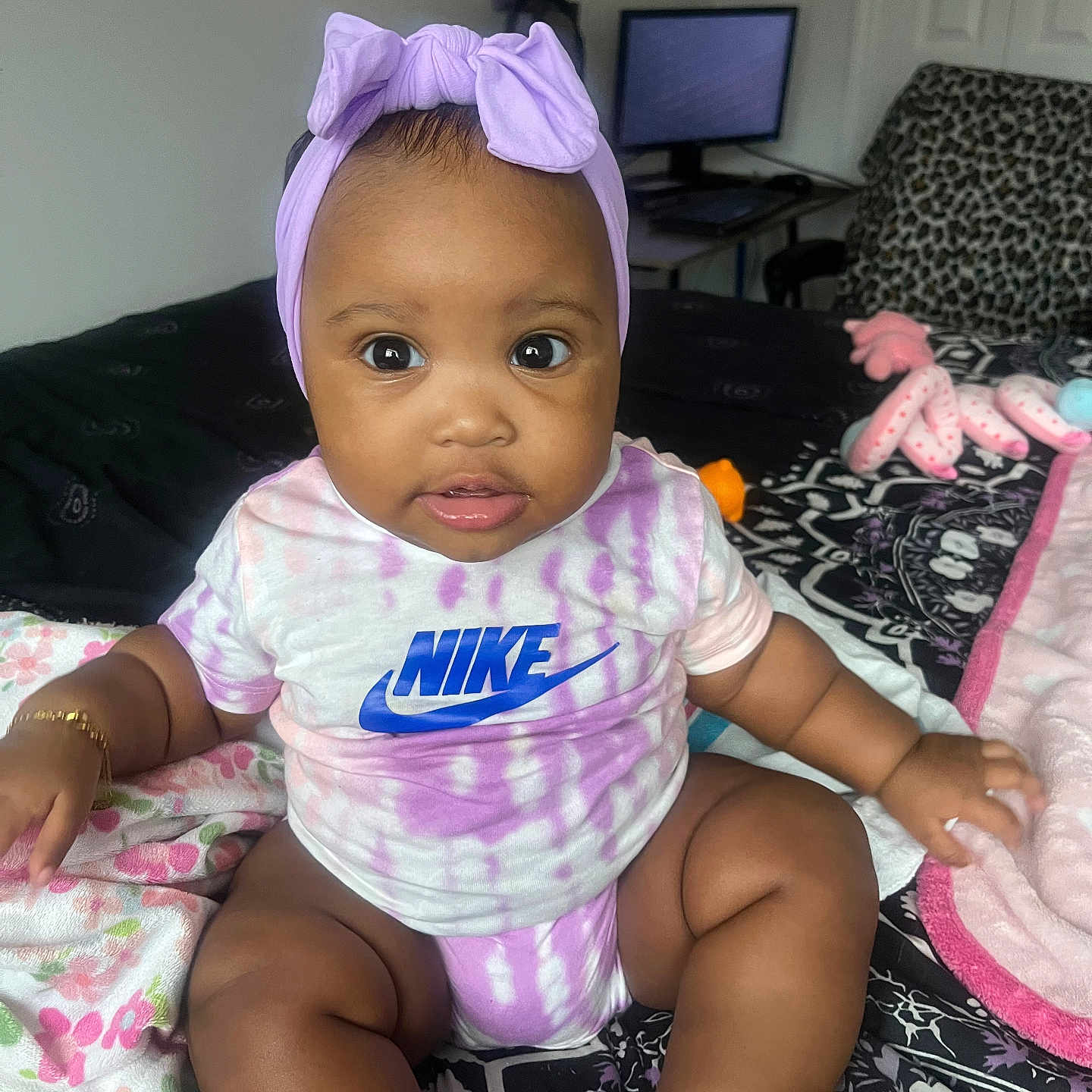 Jhyelle joined the competition — help win amazing prizes! baby, bodypart, clothing, computerhardware, couch, electronics, face, finger, furniture, hand, hardware, hat, head, monitor, person, photography, portrait, screen, sitting, tv