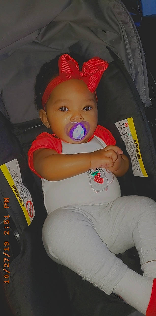 Xylah joined the competition — help win amazing prizes! arm, baby, child, forehead, person, product, toddler