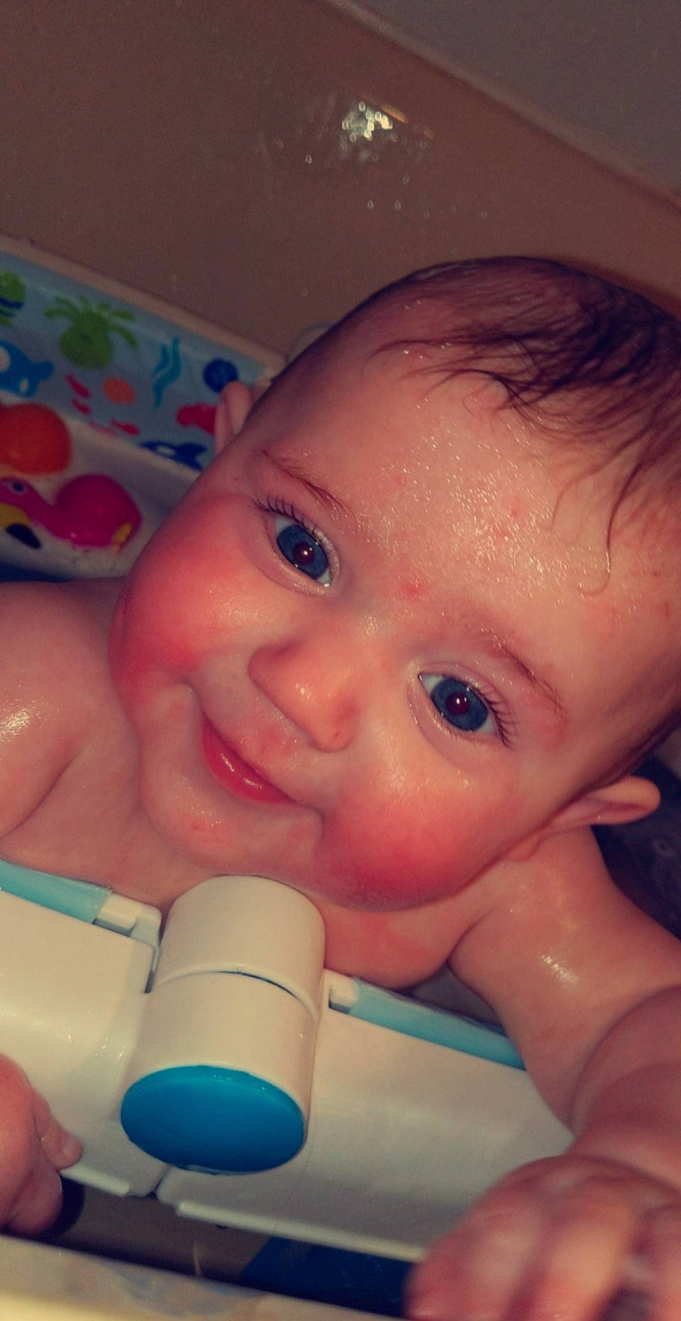 Gage is registered to the contest to win money with this photo: arm, azure, baby_bathing, baby_bottle, cheek, eye, eyebrow, eyelash, facial_expression, forehead, hand, head, joy, lip, mouth, muscle, neck, nose, organ, person