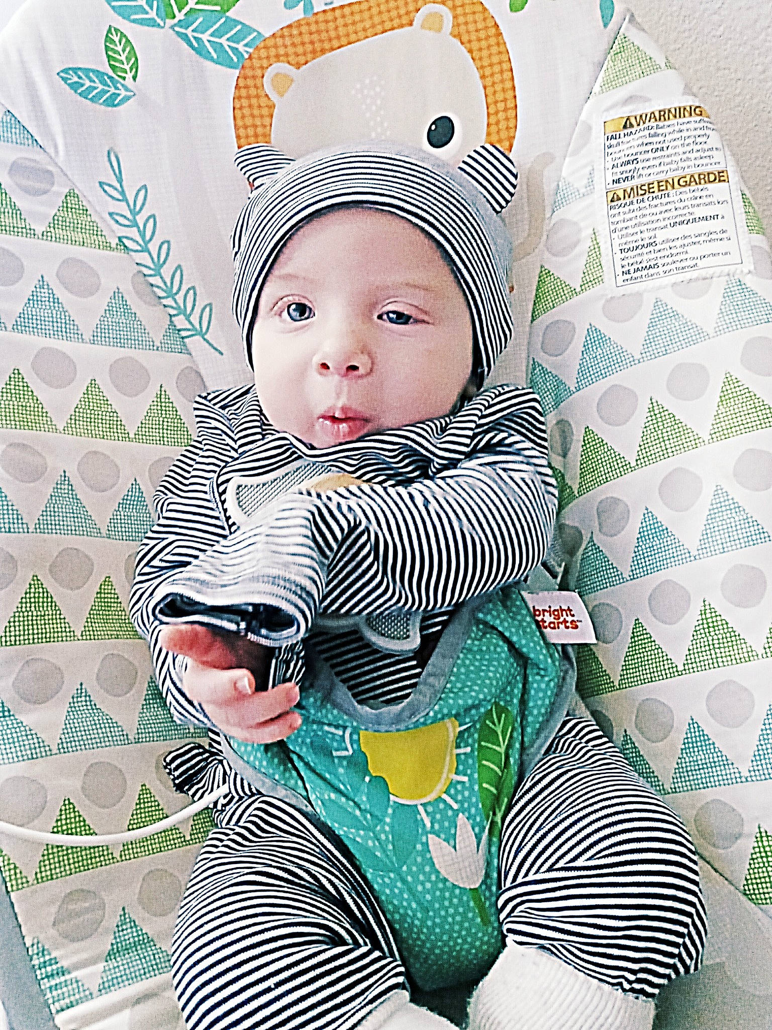 Mycah joined the competition — help win amazing prizes! art, baby, baby_products, baby_sleeping, baby_toddler_clothing, beanie, cap, child, comfort, costume_hat, fashion_accessory, happy, headwear, knit_cap, linens, pattern, person, product, sleeve, textile