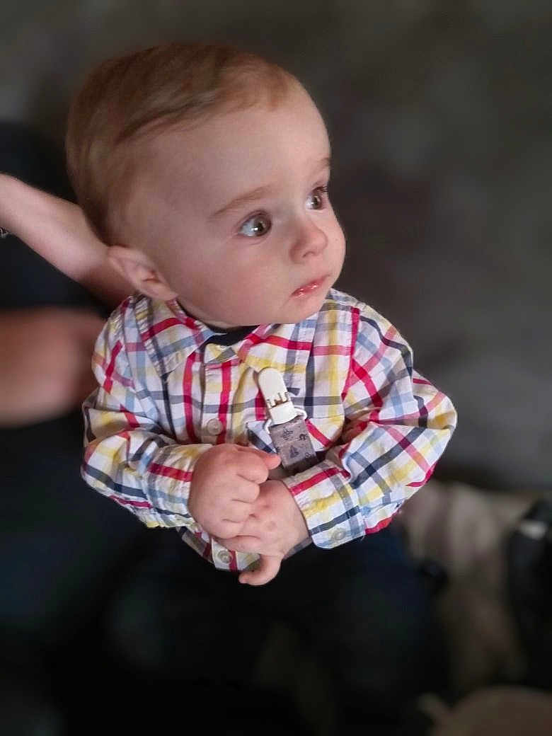 Arlen joined the competition — help win amazing prizes! accessories, baby, bodypart, bottle, clothing, cosmetics, face, finger, formalwear, hand, head, newborn, pants, perfume, person, photography, portrait, shirt, sitting, tie