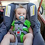 Arlen is registered to the contest to win money with this photo: accessories, baby, car, car_interior, carseat, clothing, coat, cushion, face, head, homedecor, jacket, lifejacket, person, photography, portrait, sleeping, transportation, vehicle, vest