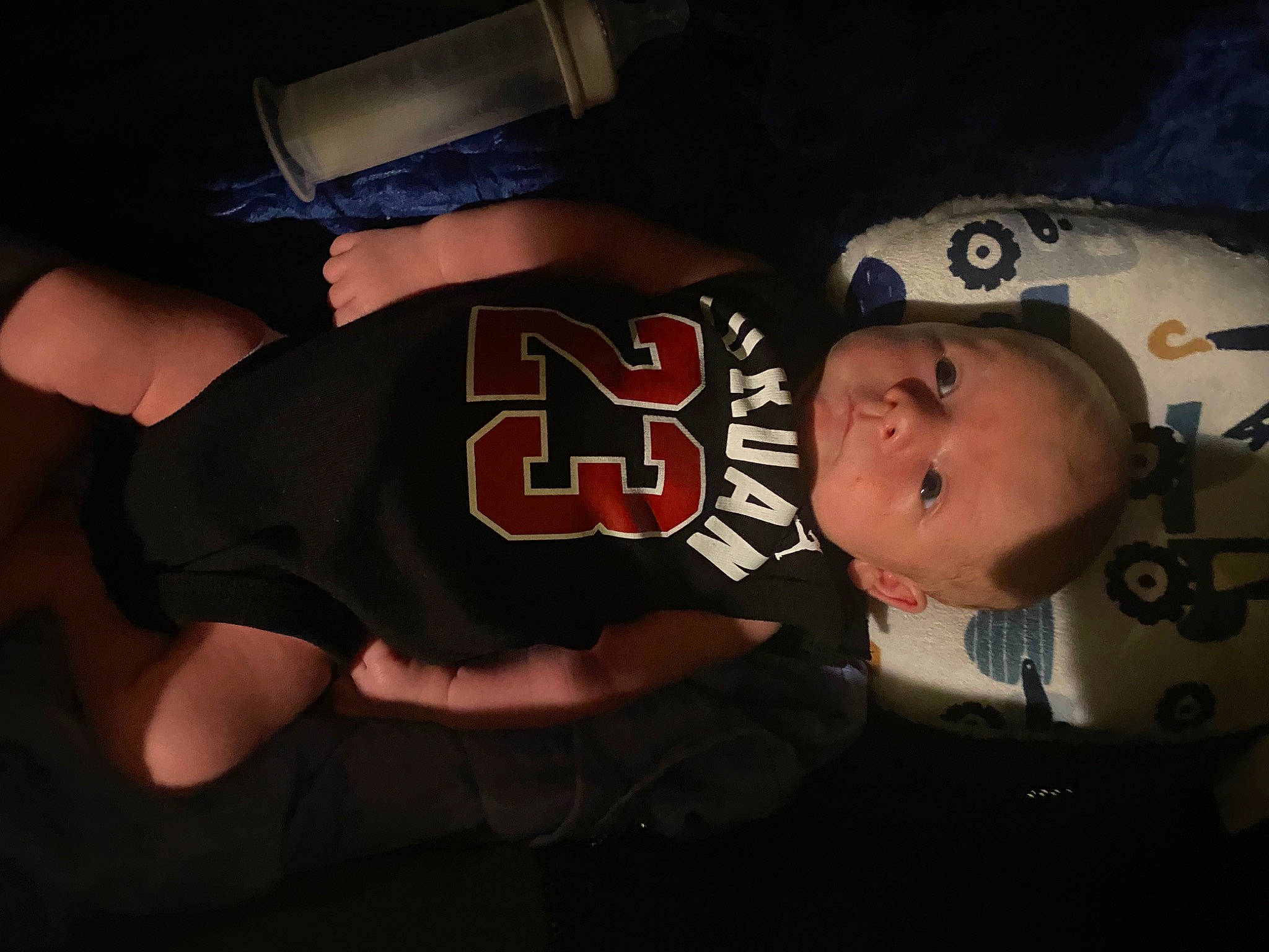 Kellan joined the competition — help win amazing prizes! baby, baseball_cap, cap, carmine, elbow, electric_blue, flash_photography, fun, headgear, helmet, jersey, logo, person, personal_protective_equipment, sleeve, sports_gear, sportswear, t_shirt, toddler, uniform