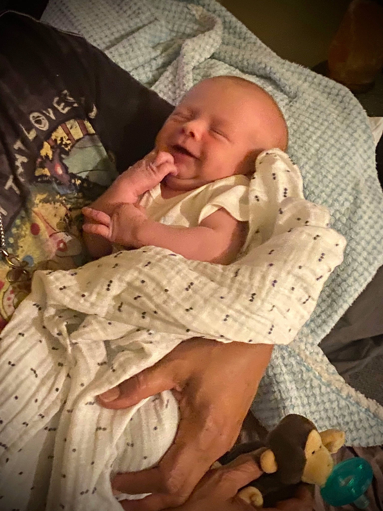 Kellan joined the competition — help win amazing prizes! baby, baby_products, baby_toddler_clothing, bedtime, cheek, child, comfort, event, finger, foot, human, human_leg, linens, mouth, people, person, room, skin, textile, thigh