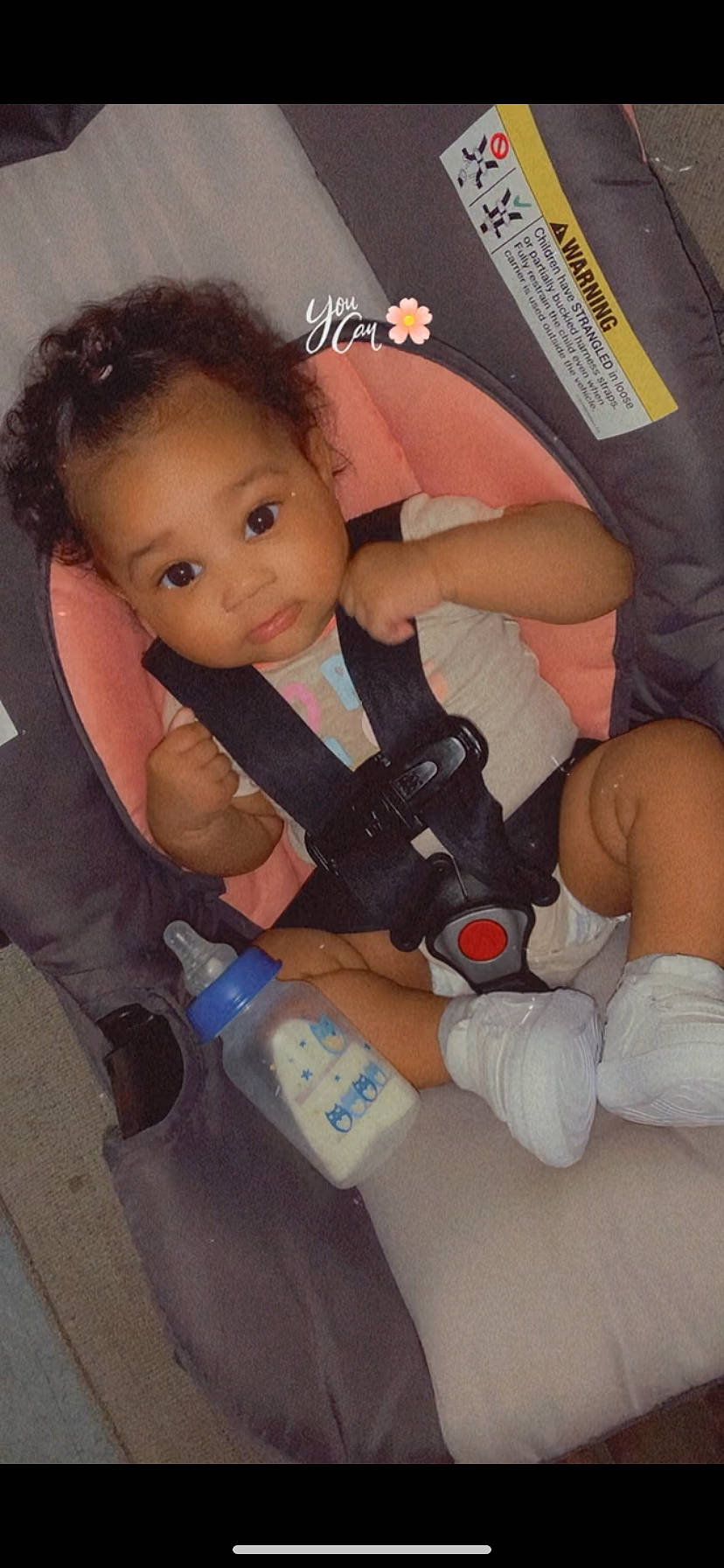 Nola joined the competition — help win amazing prizes! arm, baby, baby_toddler_clothing, child, elbow, finger, fun, gesture, hand, happy, human_body, joint, knee, mouth, nail, person, plastic_bottle, skin, thigh, thumb