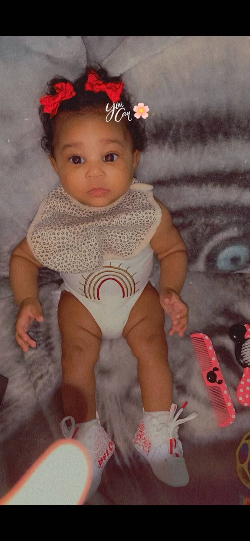 Nola is registered to the contest to win money with this photo: baby, baby_toddler_clothing, beauty, cheek, chest, child, eye, eyelash, finger, hair, head, knee, neck, organ, person, pink, skin, sleeve, textile, thigh