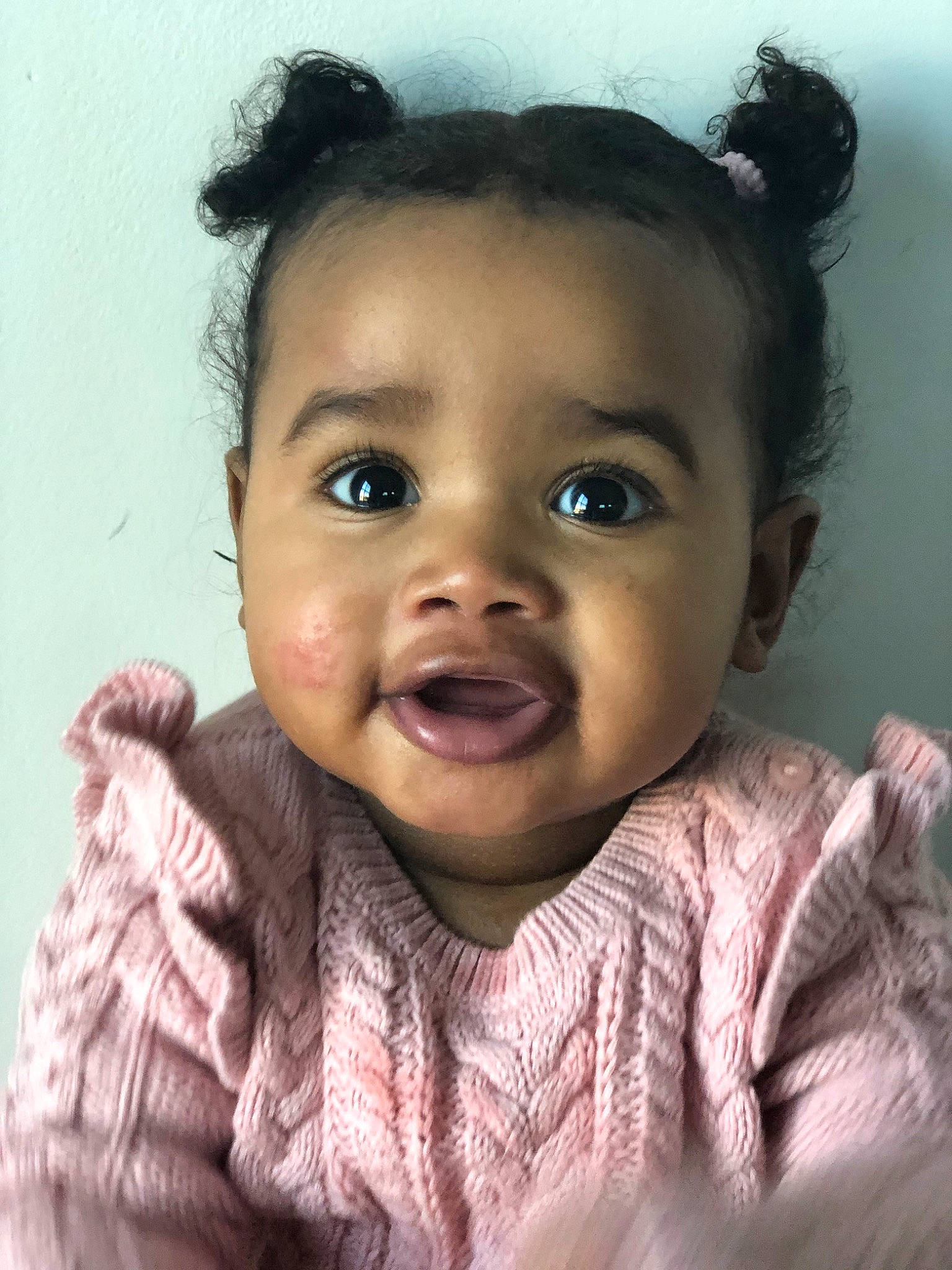 Aria Jade joined the competition — help win amazing prizes! baby, beauty, cheek, child, chin, ear, eye, eyebrow, face, facial_expression, forehead, hair, hairstyle, head, lip, nose, organ, person, skin, smile