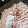 newborn, baby, sleeping, pacifier, blanket, onesie, infant, cute, soft, pastel, pink, cozy, peaceful, small, child, resting, indoor, clothing, sock, portrait