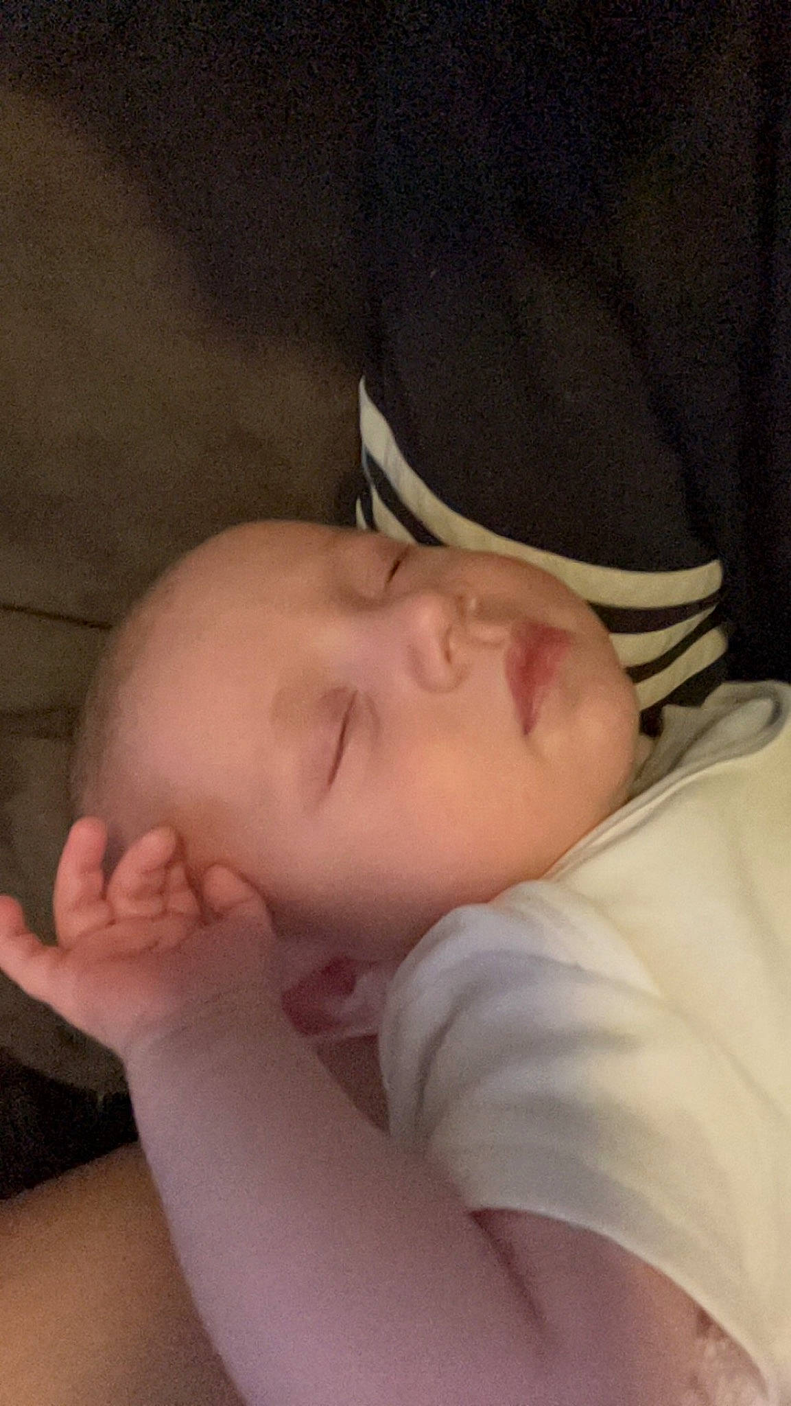 Callum is registered to the contest to win money with this photo: baby, baby_sleeping, baby_toddler_clothing, bedtime, cheek, child, chin, comfort, elbow, eyebrow, eyelash, finger, flesh, gesture, head, nap, nose, person, skin, thumb