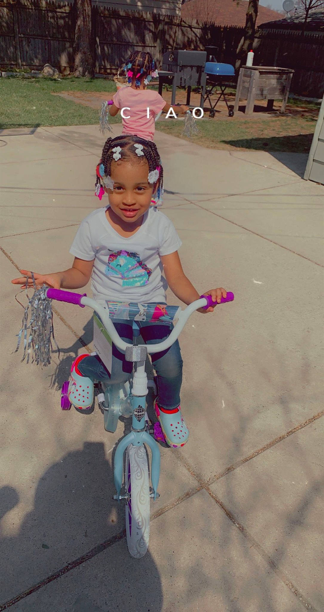 Kamaree is registered to the contest to win money with this photo: bicycle, bicycle_accessory, bicycle_fork, bicycle_frame, bicycle_handlebar, bicycle_helmet, bicycle_saddle, bicycle_tire, bicycle_wheel, bicycles_equipment_and_supplies, happy, helmet, joy, leg, leisure, magenta, person, pink, tire, toddler