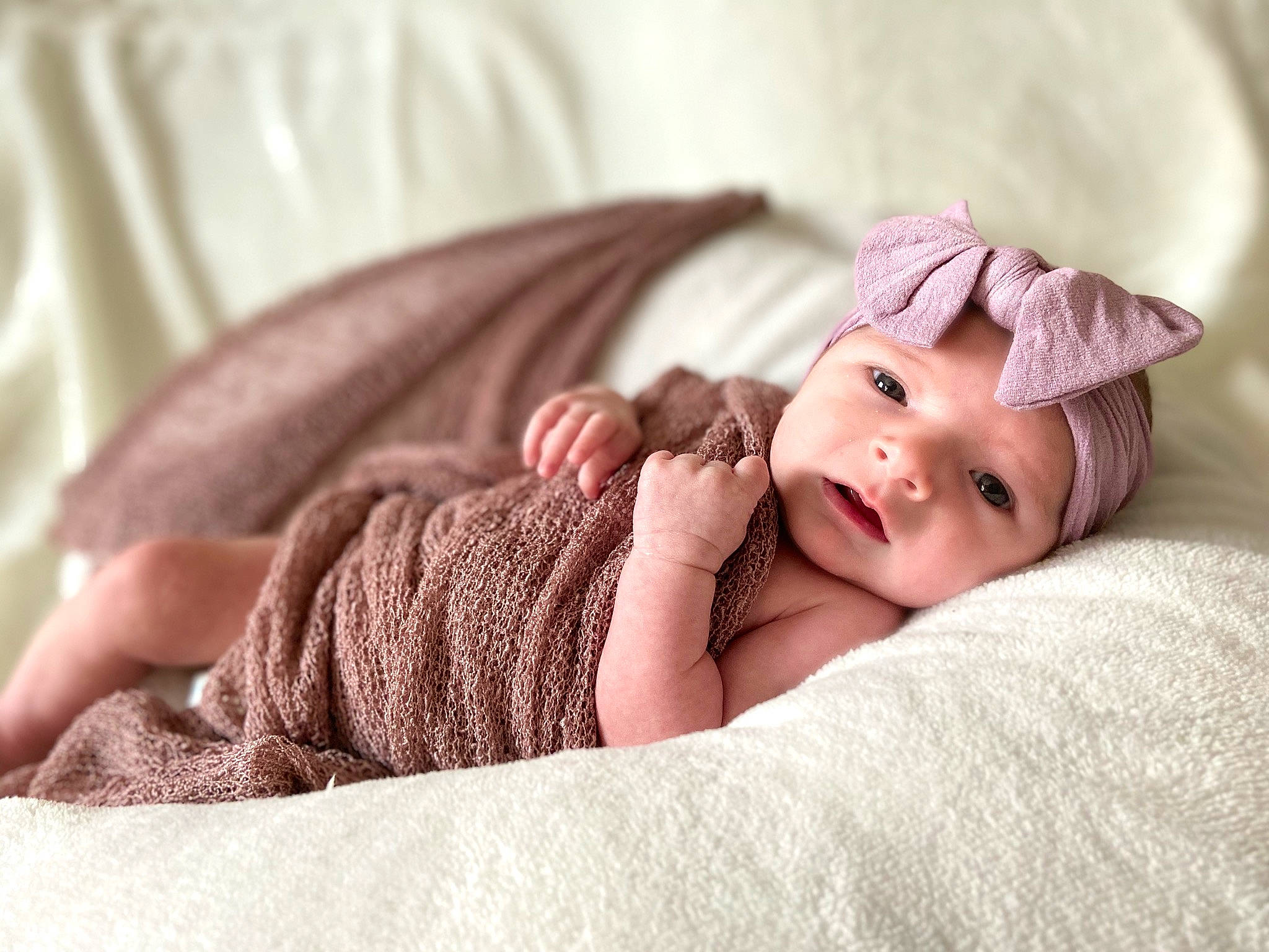 Kalliope joined the competition — help win amazing prizes! baby, baby_sleeping, beanie, beige, cap, child, comfort, ear, fur, hand, headgear, headwear, linens, person, photograph, photography, pink, product, skin, textile