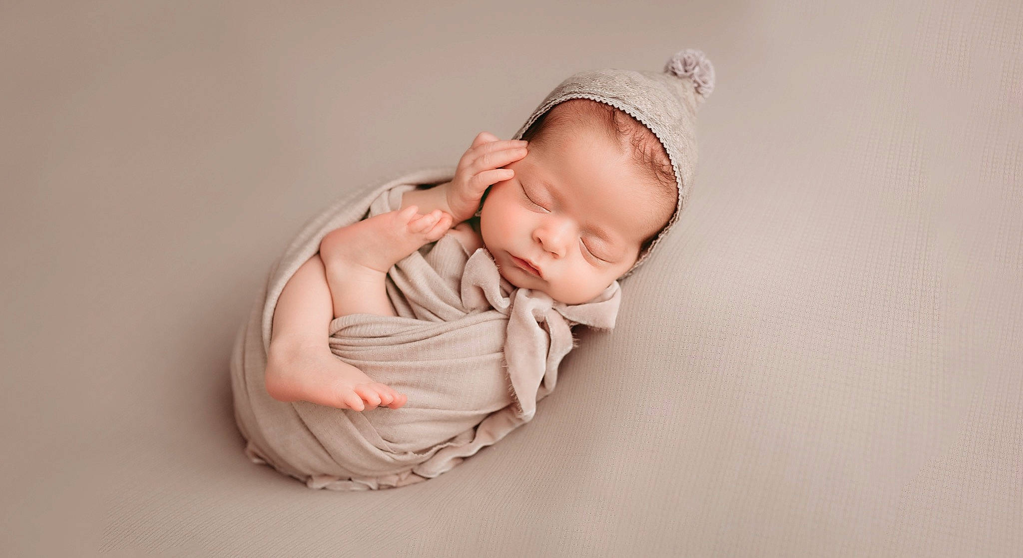 Ellie is registered to the contest to win money with this photo: arm, baby, baby_sleeping, baby_toddler_clothing, beanie, cap, cheek, child, comfort, fashion_accessory, flash_photography, happy, headband, headgear, linens, nail, person, portrait_photography, sitting, sleeve