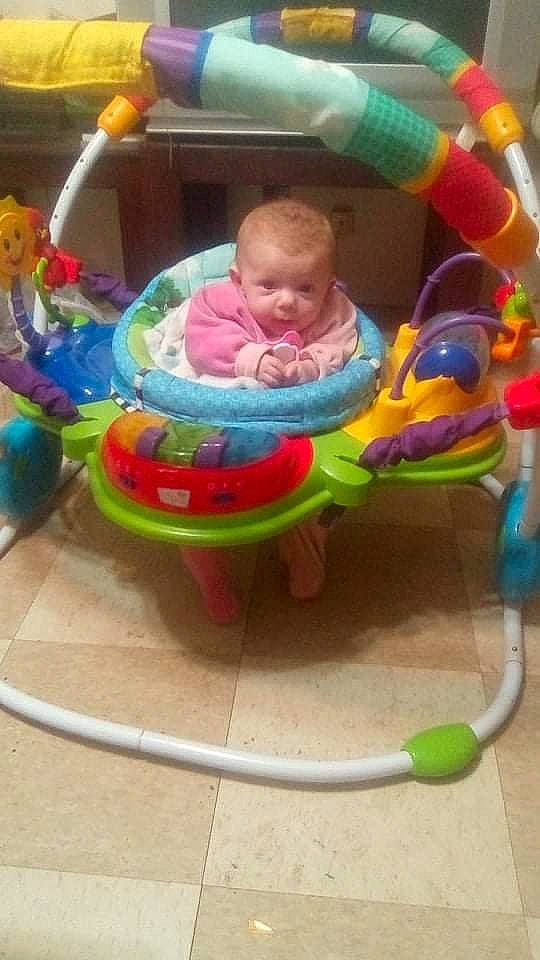 Alizabeth joined the competition — help win amazing prizes! baby, baby_playing_with_toys, baby_products, baby_toddler_clothing, baby_toys, child, circle, event, fun, gas, leisure, person, plastic, play, riding_toy, sitting, sports_toy, toddler, toy, yellow