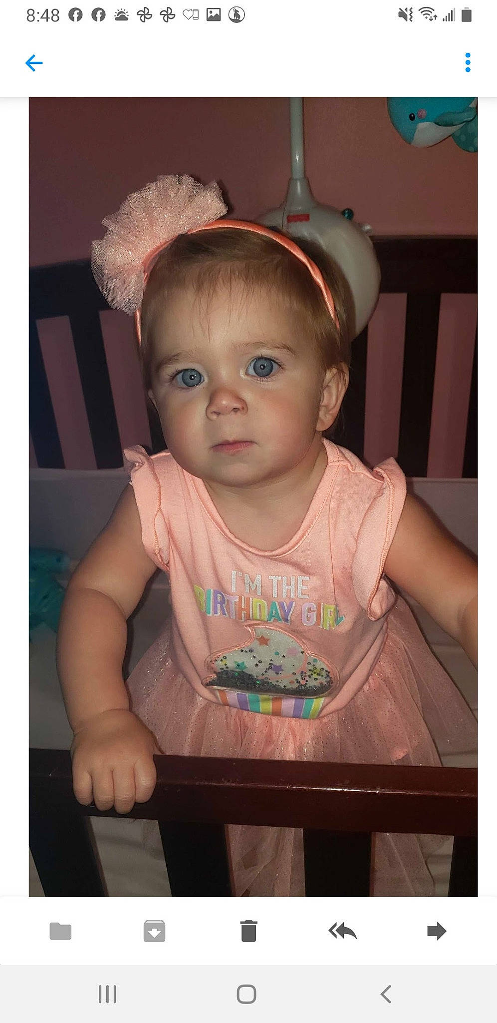 Paisley joined the competition — help win amazing prizes! baby, baby_products, baby_safety, baby_toddler_clothing, beauty, cheek, child, cool, costume_hat, eyelash, face, happy, head, iris, person, pink, sitting, skin, sleeve, t_shirt
