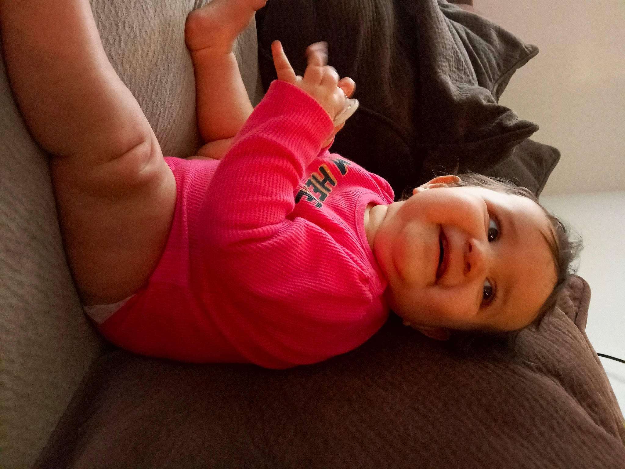 Evangeleen joined the competition — help win amazing prizes! black_hair, comfort, elbow, finger, flooring, fun, gesture, hand, happy, human, joint, knee, lip, neck, person, skin, smile, textile, thigh, toddler