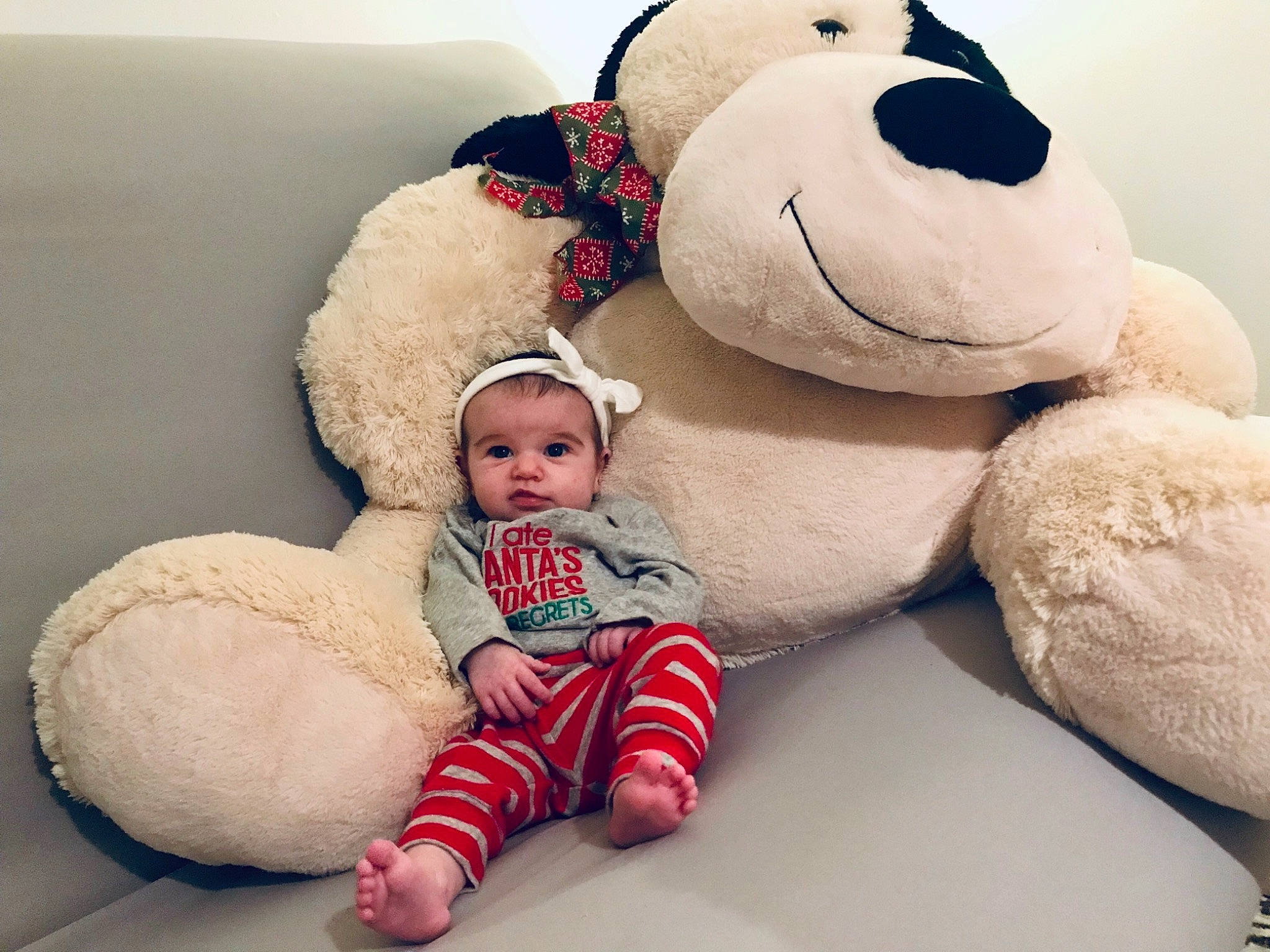 Cecelia is registered to the contest to win money with this photo: child, fur, infant, interaction, material, person, plush, product, skin, stuffed_toy, teddy_bear, textile, toddler, toy