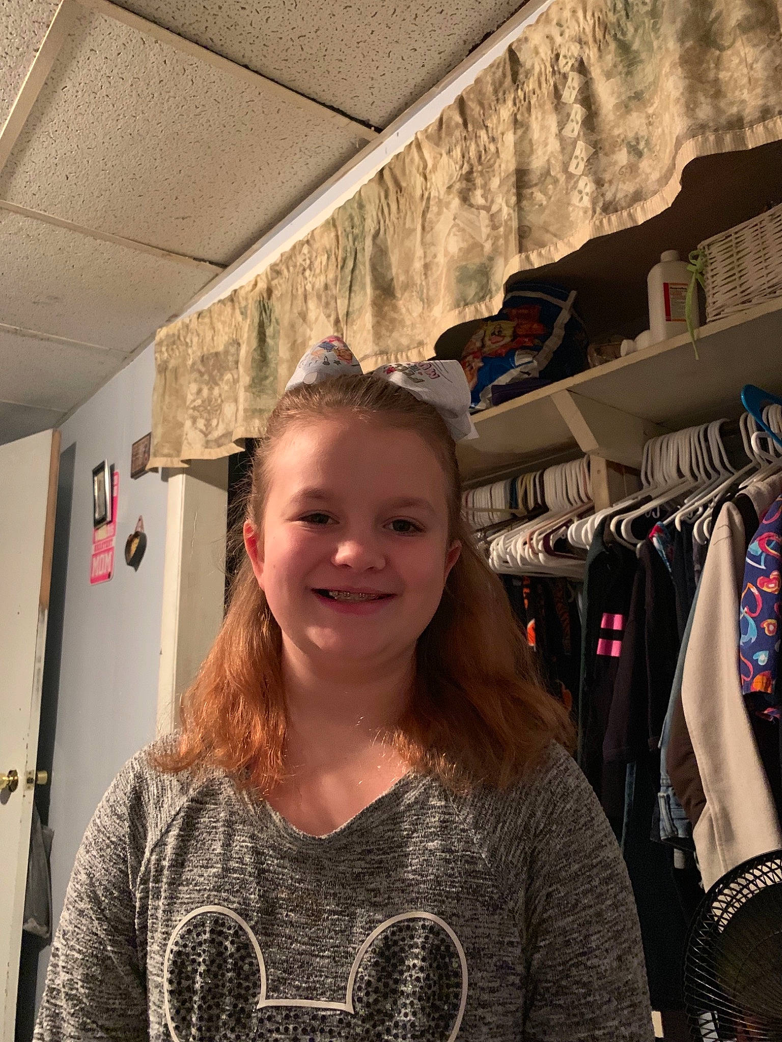 Bethany is registered to the contest to win money with this photo: fashion, hair, hair_coloring, hairstyle, joy, long_hair, outerwear, person, room, selfie, shoulder, smile, t_shirt, textile, top