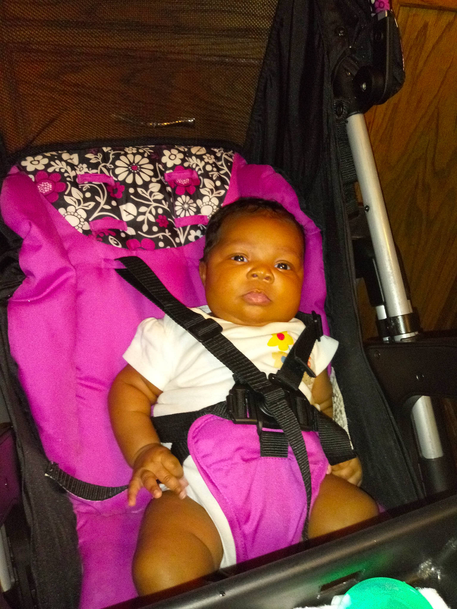 Lyric is registered to the contest to win money with this photo: baby_carriage, baby_products, child, magenta, person, pink, product, toddler