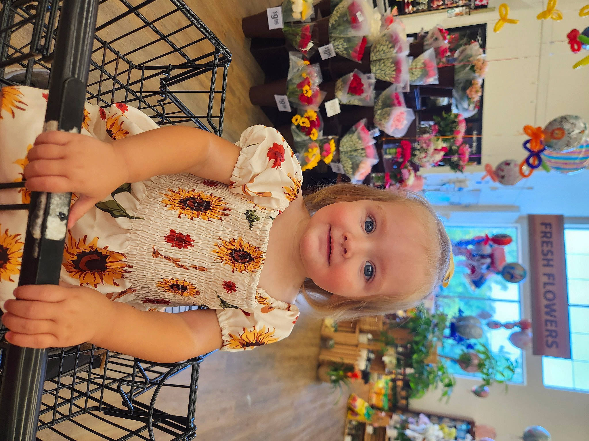 Ava is registered to the contest to win money with this photo: baby, baby_products, baby_toddler_clothing, baby_toys, child, fun, happy, joy, kindergarten, pattern, person, plastic, play, room, shelf, smile, textile, toddler, toy