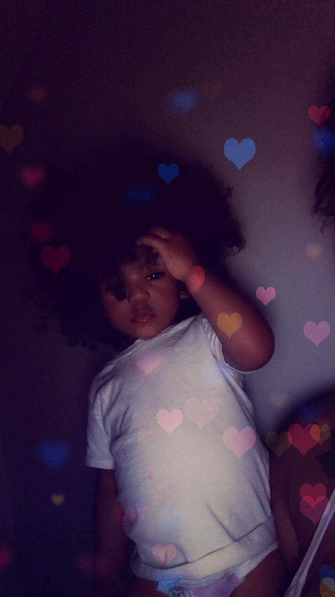 Jayceon joined the competition — help win amazing prizes! baby, child, cloud, cool, fun, light, night, person, pink, purple, smile, space, toddler, under_exposed