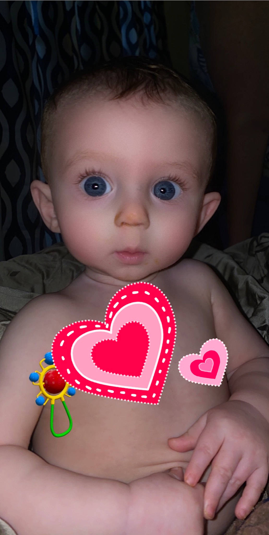 Caidence joined the competition — help win amazing prizes! baby, cheek, child, ear, eye, face, finger, hand, head, heart, lip, neck, organ, person, pink, skin, sweetness, toddler